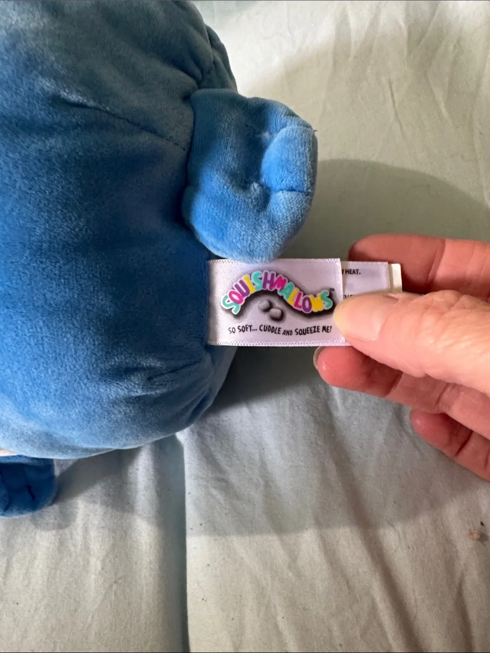 Squishmallows Blue and White Nautical Whale Plush